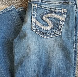 Silver womens jeans